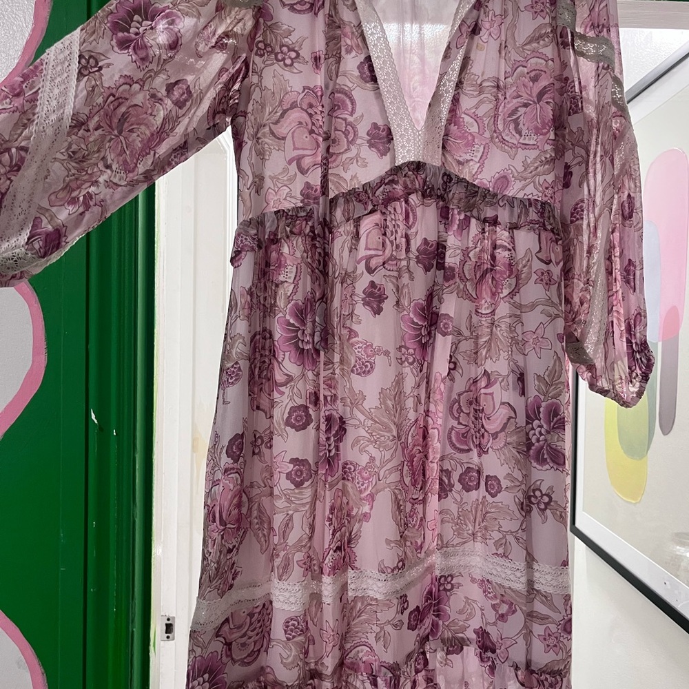 Floral Sheer Pink Dress